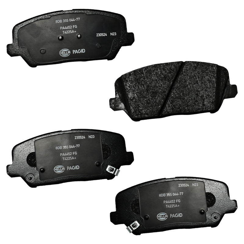 HELLA Brakes Ceramic & Semi-Metallic Disc Brake Pad Set - 355044771