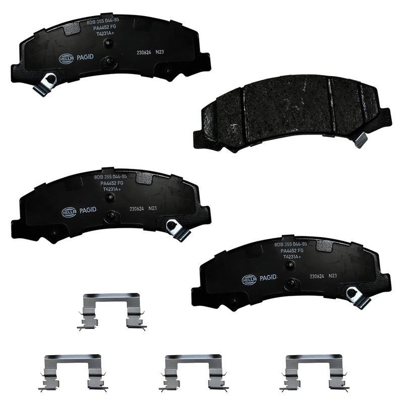 HELLA Brakes Ceramic & Semi-Metallic Disc Brake Pad Set - 355044851