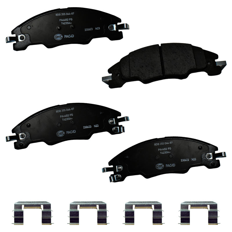 HELLA Brakes Ceramic & Semi-Metallic Disc Brake Pad Set - 355044871