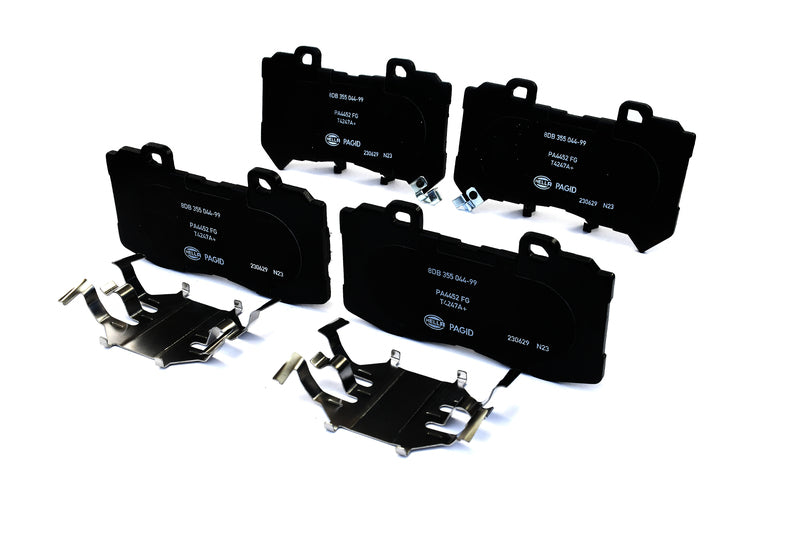 HELLA Brakes Ceramic & Semi-Metallic Disc Brake Pad Set - 355044991