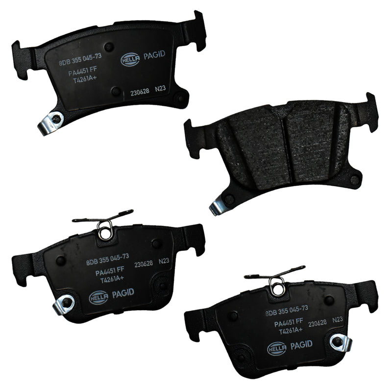 HELLA Brakes Ceramic & Semi-Metallic Disc Brake Pad Set - 355045731