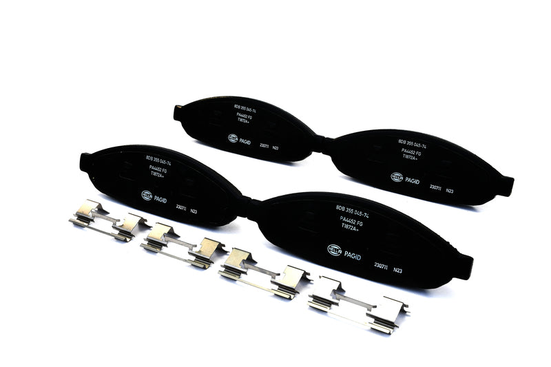 HELLA Brakes Ceramic & Semi-Metallic Disc Brake Pad Set - 355045741