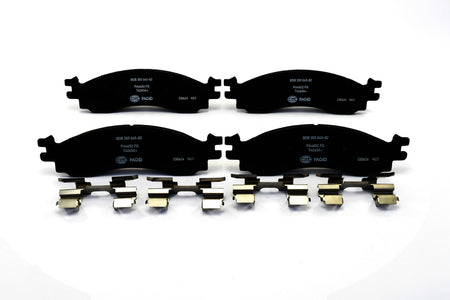 HELLA Brakes Ceramic & Semi-Metallic Disc Brake Pad Set - 355045821