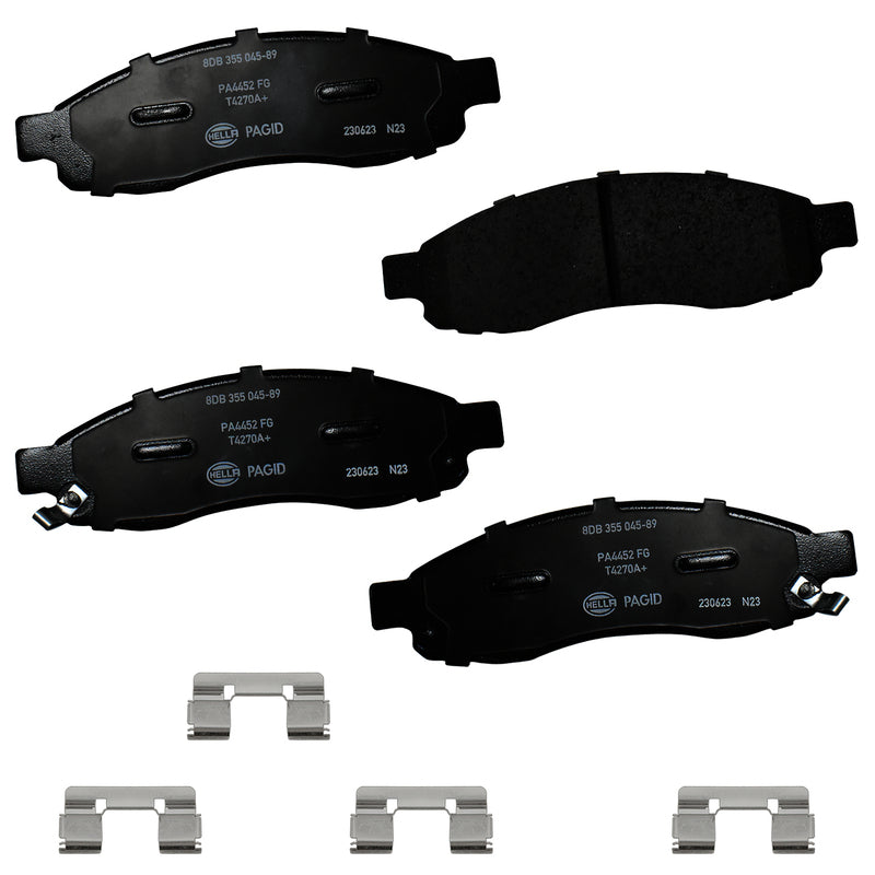 HELLA Brakes Ceramic & Semi-Metallic Disc Brake Pad Set - 355045891