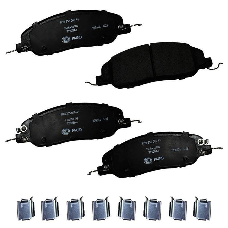HELLA Brakes Ceramic & Semi-Metallic Disc Brake Pad Set - 355045911