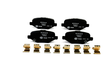 HELLA Brakes Ceramic & Semi-Metallic Disc Brake Pad Set - 355046081