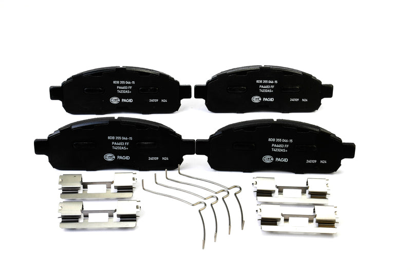 HELLA Brakes Ceramic & Semi-Metallic Disc Brake Pad Set - 355046151