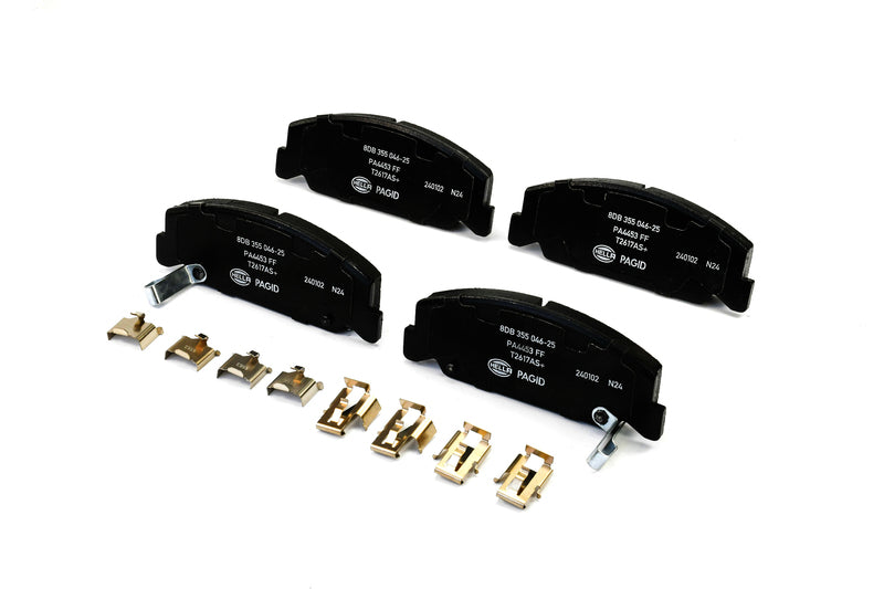 HELLA Brakes Ceramic & Semi-Metallic Disc Brake Pad Set - 355046251