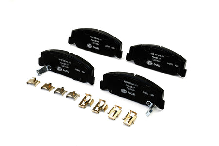 HELLA Brakes Ceramic & Semi-Metallic Disc Brake Pad Set - 355046251