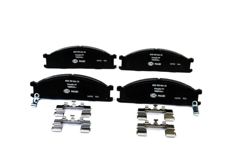 HELLA Brakes Ceramic & Semi-Metallic Disc Brake Pad Set - 355046261