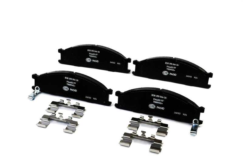 HELLA Brakes Ceramic & Semi-Metallic Disc Brake Pad Set - 355046261