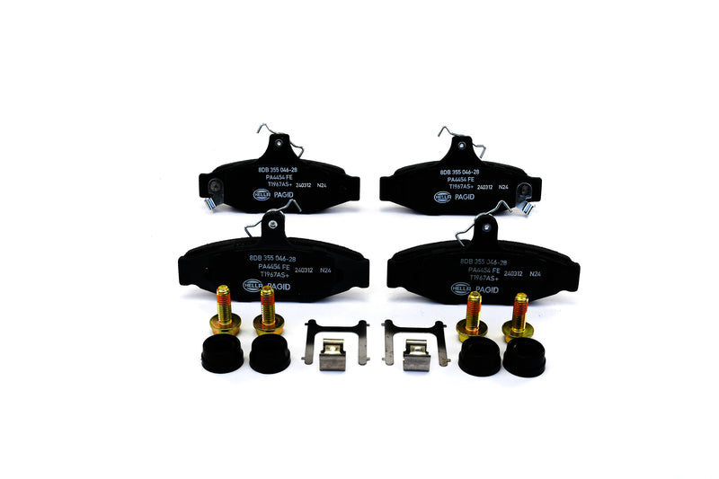 HELLA Brakes Ceramic & Semi-Metallic Disc Brake Pad Set - 355046281