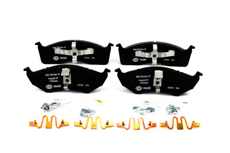 HELLA Brakes Ceramic & Semi-Metallic Disc Brake Pad Set - 355046391