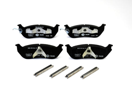 HELLA Brakes Ceramic & Semi-Metallic Disc Brake Pad Set - 355046431
