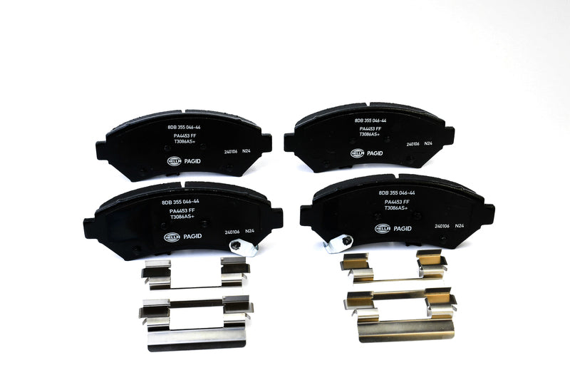 HELLA Brakes Ceramic & Semi-Metallic Disc Brake Pad Set - 355046441