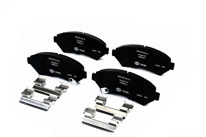 HELLA Brakes Ceramic & Semi-Metallic Disc Brake Pad Set - 355046441