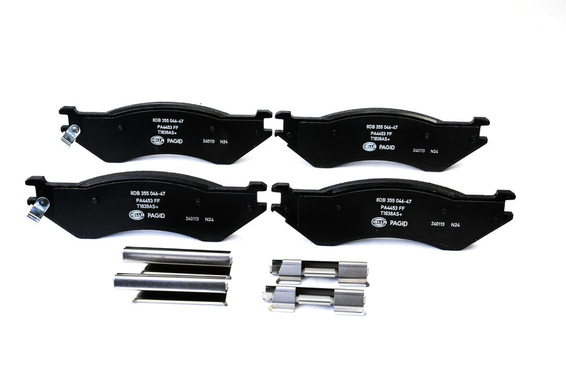 HELLA Brakes Ceramic & Semi-Metallic Disc Brake Pad Set - 355046471