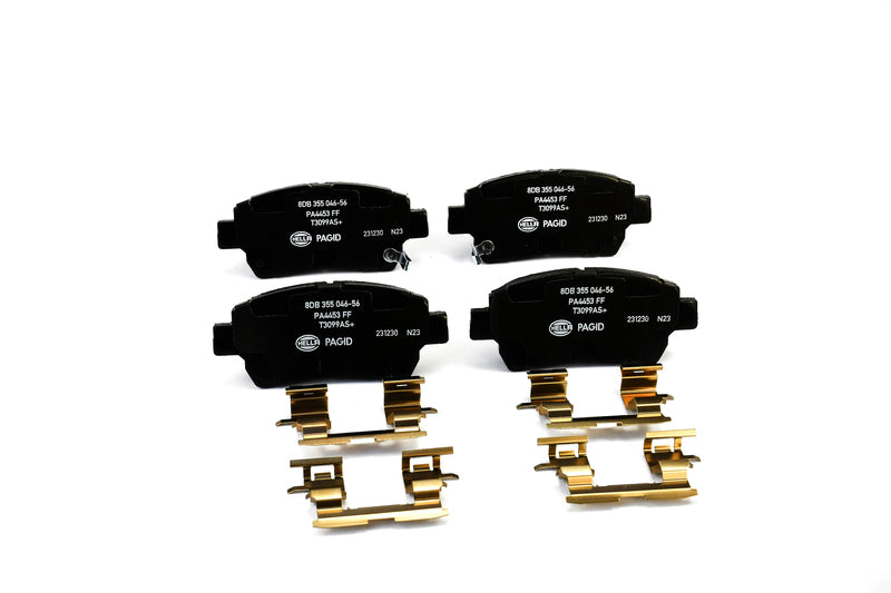 HELLA Brakes Ceramic & Semi-Metallic Disc Brake Pad Set - 355046561