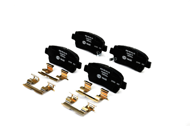 HELLA Brakes Ceramic & Semi-Metallic Disc Brake Pad Set - 355046561