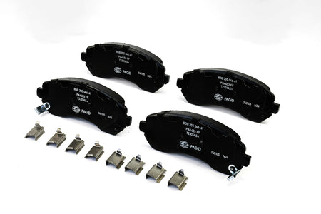 HELLA Brakes Ceramic & Semi-Metallic Disc Brake Pad Set - 355046611