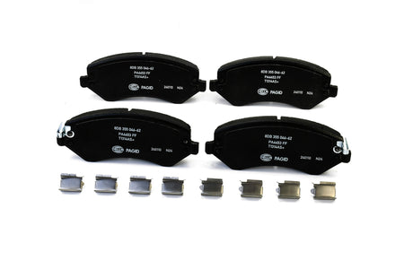 HELLA Brakes Ceramic & Semi-Metallic Disc Brake Pad Set - 355046621
