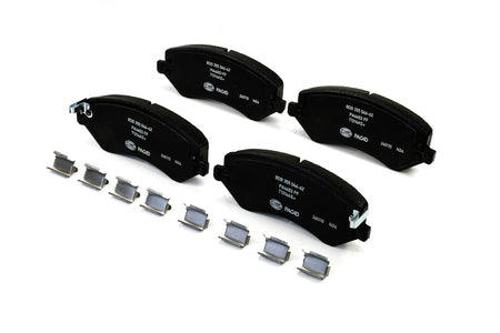 HELLA Brakes Ceramic & Semi-Metallic Disc Brake Pad Set - 355046621