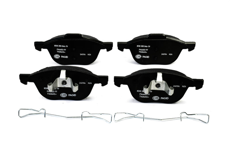HELLA Brakes Ceramic & Semi-Metallic Disc Brake Pad Set - 355046791