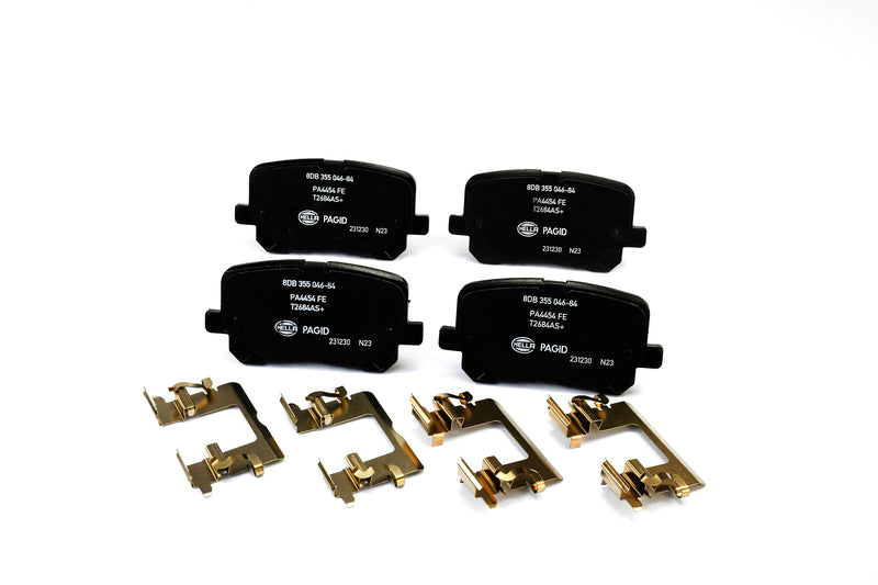HELLA Brakes Ceramic & Semi-Metallic Disc Brake Pad Set - 355046841