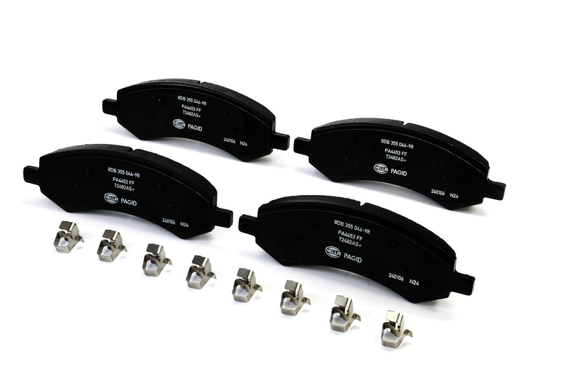 HELLA Brakes Ceramic & Semi-Metallic Disc Brake Pad Set - 355046981