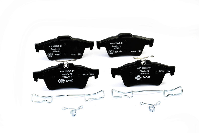 HELLA Brakes Ceramic & Semi-Metallic Disc Brake Pad Set - 355047011