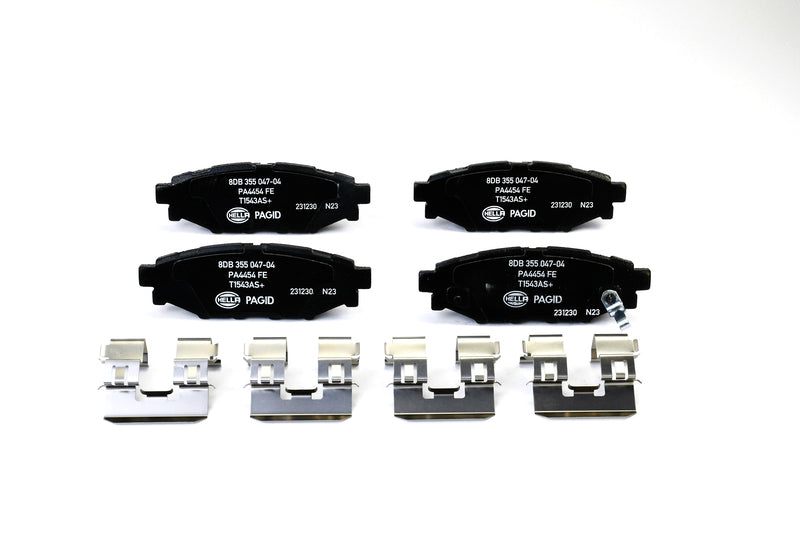 HELLA Brakes Ceramic & Semi-Metallic Disc Brake Pad Set - 355047041