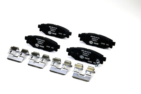 HELLA Brakes Ceramic & Semi-Metallic Disc Brake Pad Set - 355047041