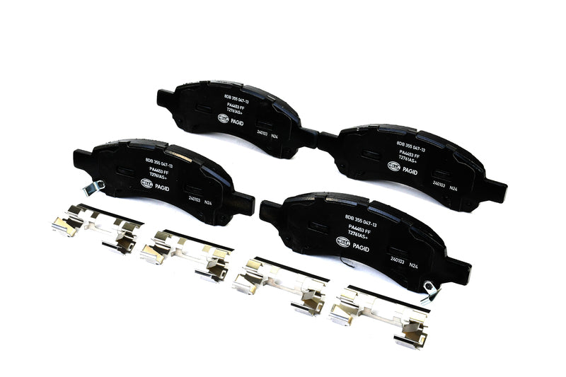 HELLA Brakes Ceramic & Semi-Metallic Disc Brake Pad Set - 355047131