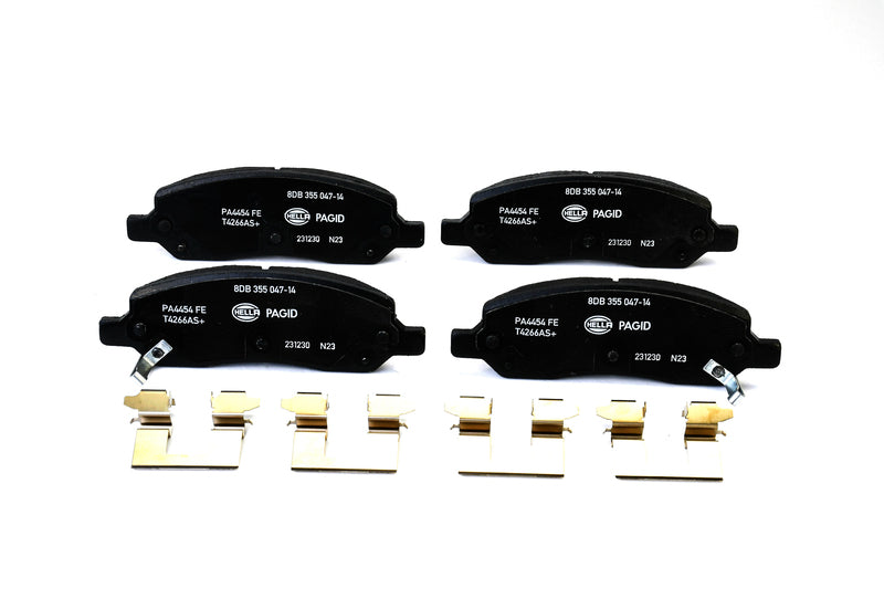 HELLA Brakes Ceramic & Semi-Metallic Disc Brake Pad Set - 355047141