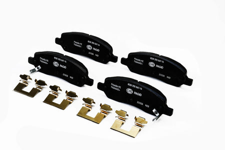 HELLA Brakes Ceramic & Semi-Metallic Disc Brake Pad Set - 355047141