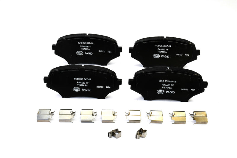 HELLA Brakes Ceramic & Semi-Metallic Disc Brake Pad Set - 355047161