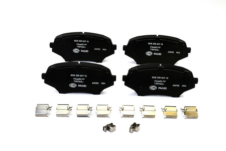 HELLA Brakes Ceramic & Semi-Metallic Disc Brake Pad Set - 355047161