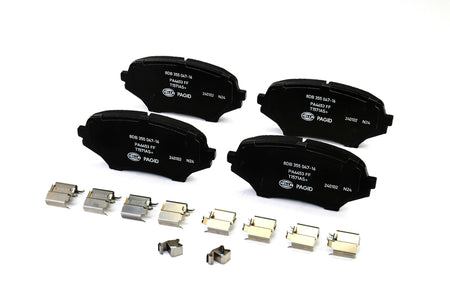 HELLA Brakes Ceramic & Semi-Metallic Disc Brake Pad Set - 355047161
