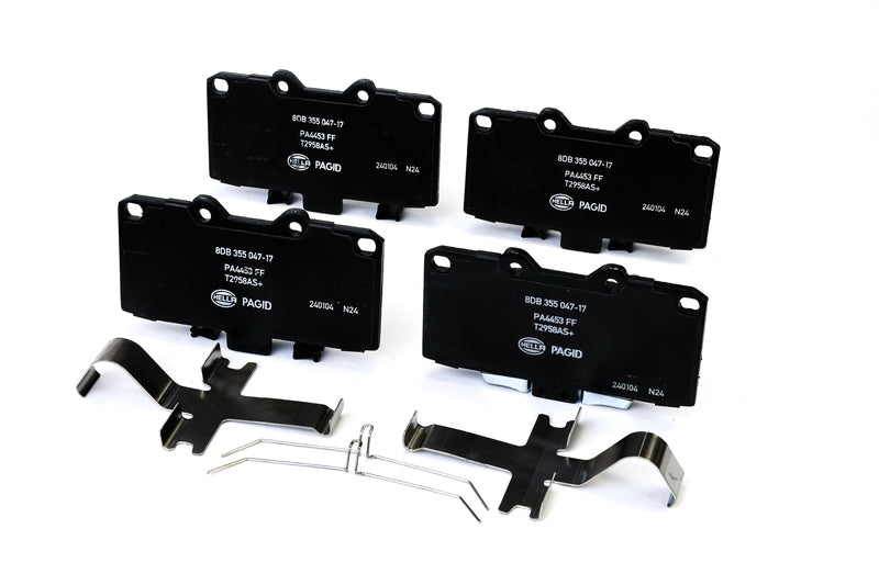 HELLA Brakes Ceramic & Semi-Metallic Disc Brake Pad Set - 355047171