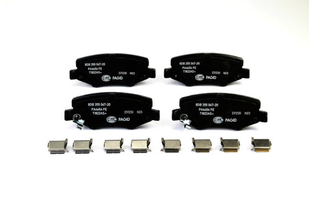 HELLA Brakes Ceramic & Semi-Metallic Disc Brake Pad Set - 355047201