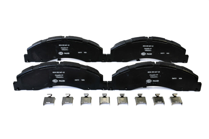 HELLA Brakes Ceramic & Semi-Metallic Disc Brake Pad Set - 355047221