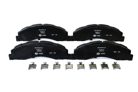 HELLA Brakes Ceramic & Semi-Metallic Disc Brake Pad Set - 355047221