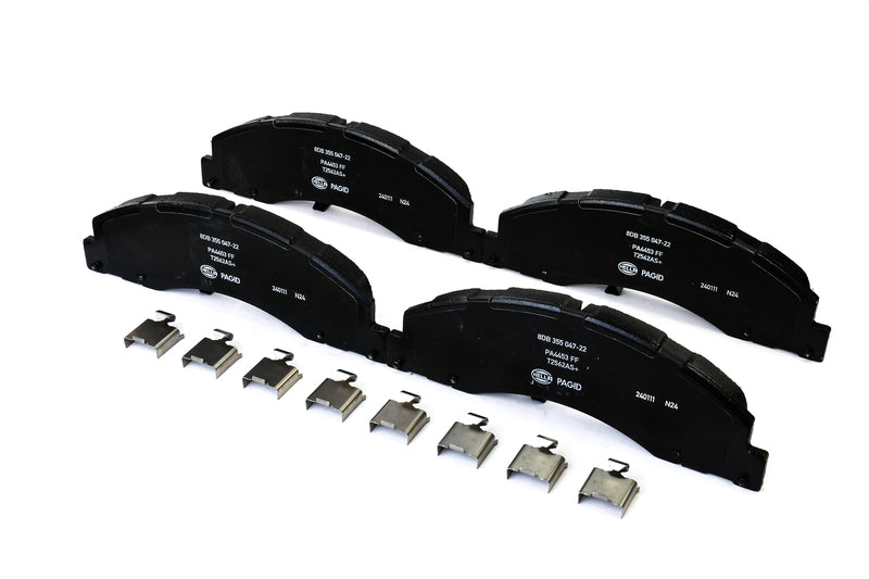 HELLA Brakes Ceramic & Semi-Metallic Disc Brake Pad Set - 355047221