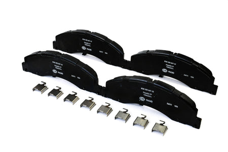 HELLA Brakes Ceramic & Semi-Metallic Disc Brake Pad Set - 355047221