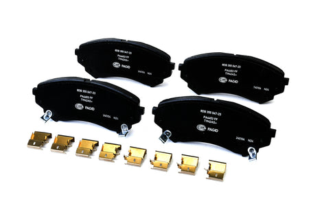 HELLA Brakes Ceramic & Semi-Metallic Disc Brake Pad Set - 355047231
