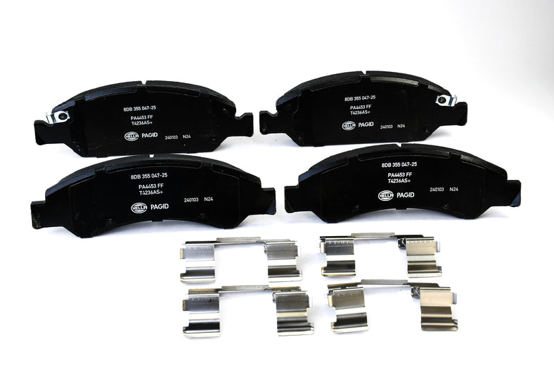 HELLA Brakes Ceramic & Semi-Metallic Disc Brake Pad Set - 355047251
