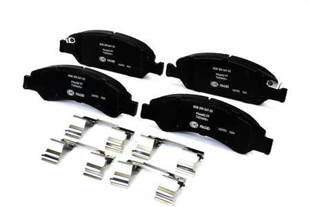 HELLA Brakes Ceramic & Semi-Metallic Disc Brake Pad Set - 355047251