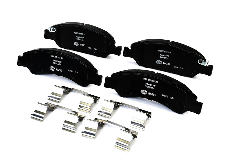 HELLA Brakes Ceramic & Semi-Metallic Disc Brake Pad Set - 355047251