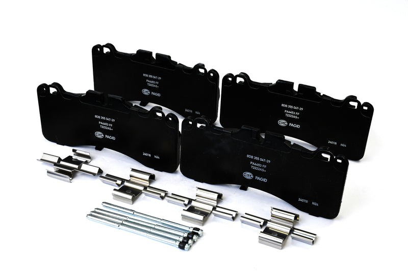 HELLA Brakes Ceramic & Semi-Metallic Disc Brake Pad Set - 355047291