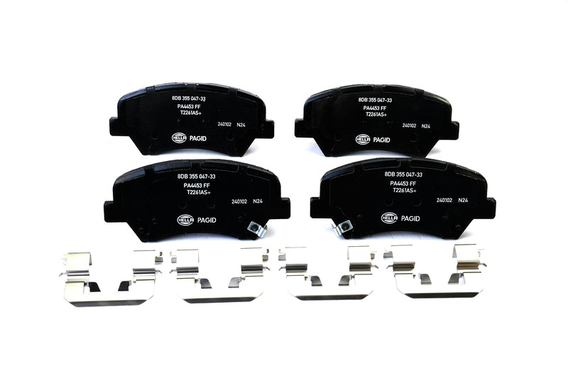 HELLA Brakes Ceramic & Semi-Metallic Disc Brake Pad Set - 355047331